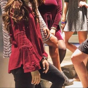 Francescas Maroon Top